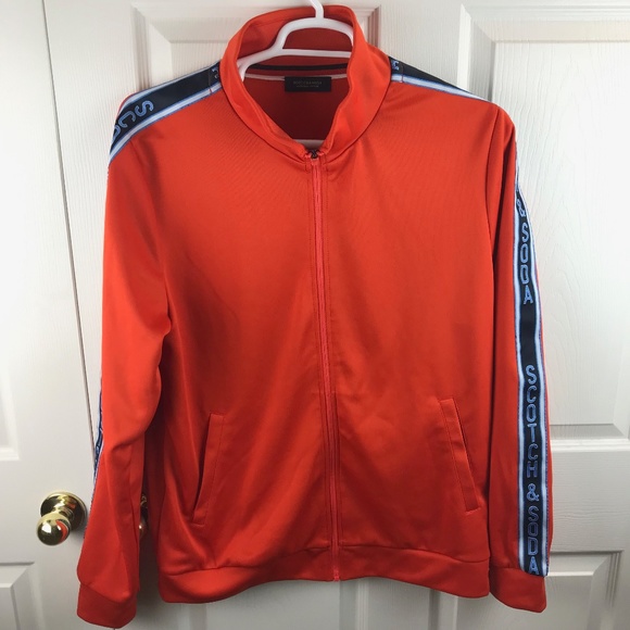 Men's Scotch & Soda Full Zip Track Jacket Orange